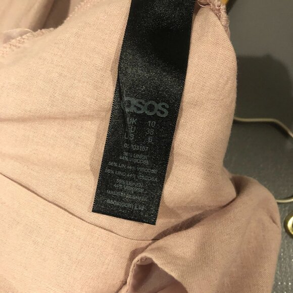 ASOS Linen Ruffle Cami Jumpsuit - Picture 5 of 6